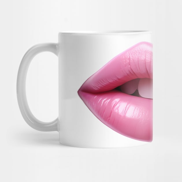 Pink Lips by BarnesPrintHub